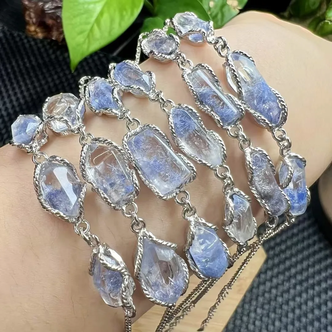 1 Pc Fengbaowu Natural Dumortierite Bracelet 925 Sterling Silver Reiki Healing Stone Fashion Crystal Jewelry Gift For Women
1 Pc Fengbaowu Natural Dumortierite Bracelet 925 Sterling Silver Reiki Healing Stone Fashion Crystal Jewelry Gift For Women