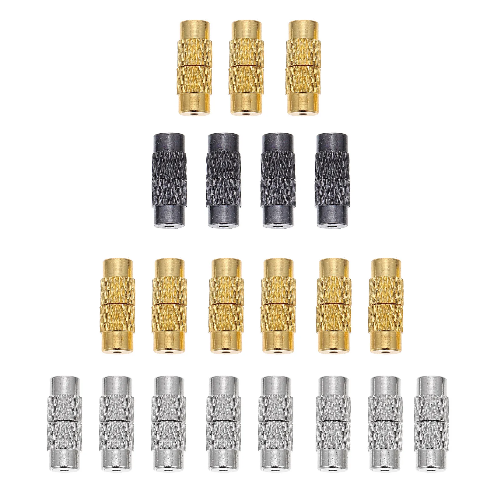 120Pcs Brass Screw Clasps for Bracelets Necklaces DIY Jewelry Making Elegant Fashionable Turnbuckles Jewelry Connectors End Caps
120Pcs Brass Screw Clasps for Bracelets Necklaces DIY Jewelry Making Elegant Fashionable Turnbuckles Jewelry Connectors End Caps