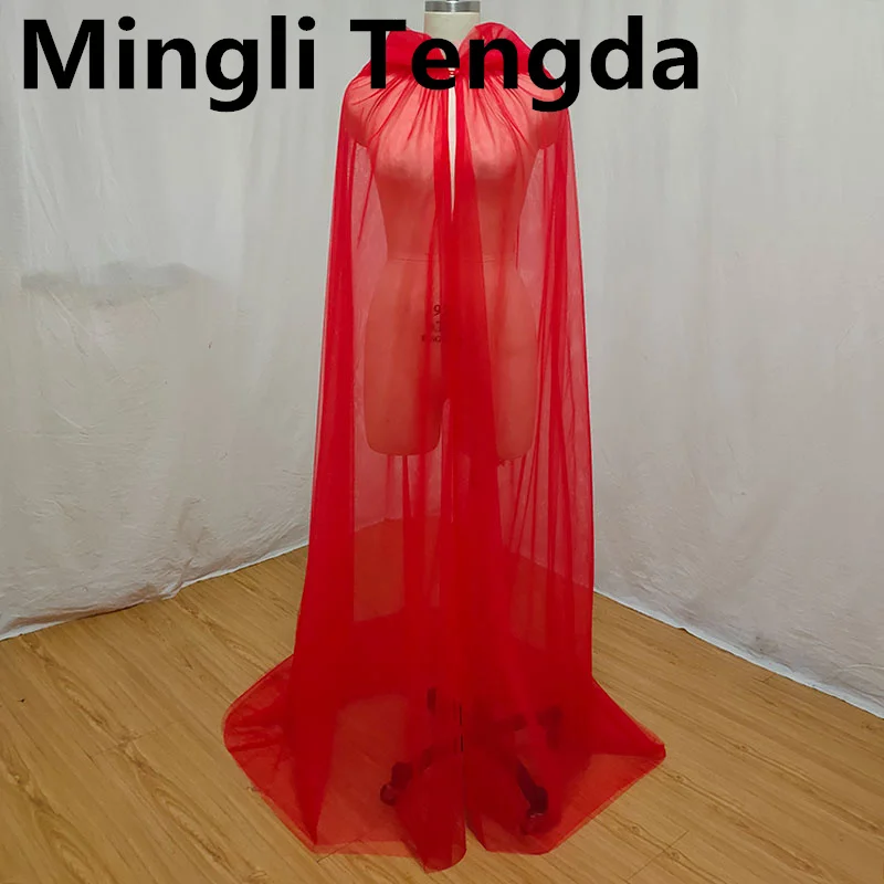 Mingli Tengda Red/Black Double-layer Tulle Hooded Shawl Canopy Transparent Bride Shooting Props Wedding Accessories Cloak Custom
Mingli Tengda Red/Black Double-layer Tulle Hooded Shawl Canopy Transparent Bride Shooting Props Wedding Accessories Cloak Custom