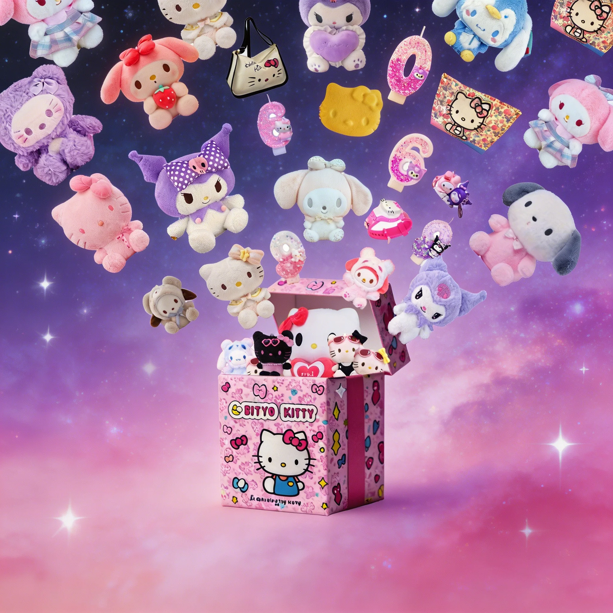 Sanrio Surprise Gift Blind Boxes, containing 5 or 10 surprise gifts, perfect for party surprises, and featuring a variety of sur
Sanrio Surprise Gift Blind Boxes, containing 5 or 10 surprise gifts, perfect for party surprises, and featuring a variety of sur