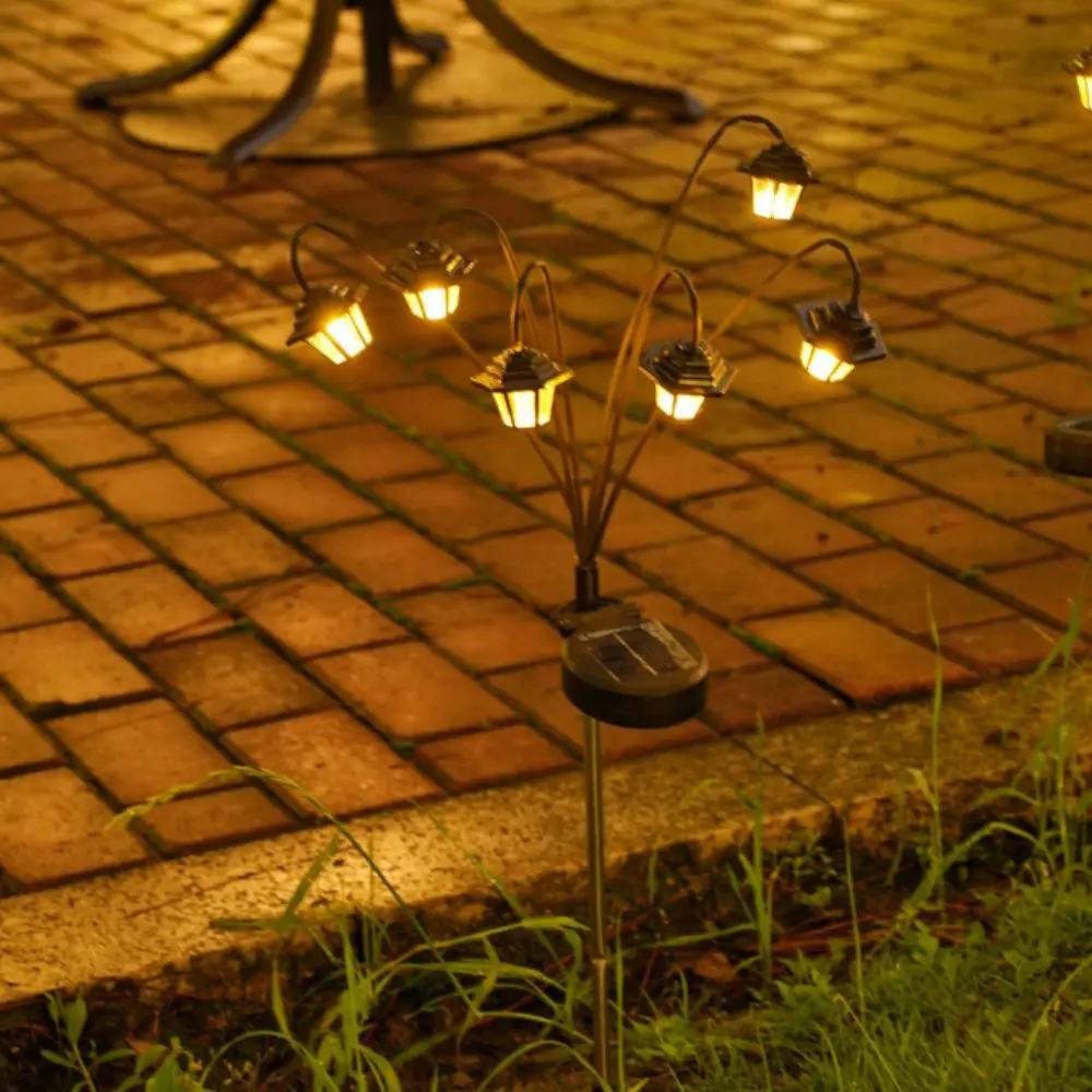 Lantern Shaped Solar-Powered Retro Lantern Light 6LED 8-Mode Solar Decorative Light Hexagonal Design Courtyard Light Garden Use
Lantern Shaped Solar-Powered Retro Lantern Light 6LED 8-Mode Solar Decorative Light Hexagonal Design Courtyard Light Garden Use