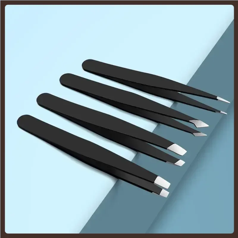 Stainless Steel Eyebrow Tweezers Black Flat Hair Puller Beauty Makeup Tool eyelash tweezer pince a epiler eyebrow tweezer
Stainless Steel Eyebrow Tweezers Black Flat Hair Puller Beauty Makeup Tool eyelash tweezer pince a epiler eyebrow tweezer