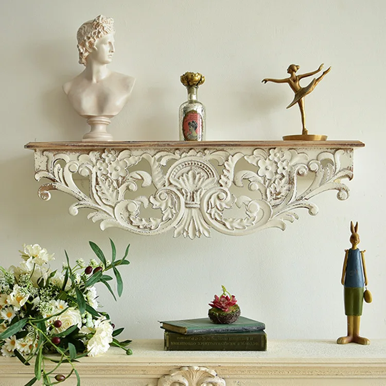 American country wall carved storage rack, entryway dec orative shelf vintage vintage feature wall straight flower ra ck
American country wall carved storage rack, entryway dec orative shelf vintage vintage feature wall straight flower ra ck