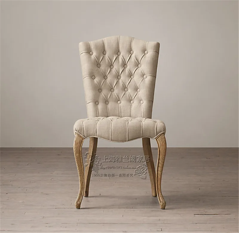 retro dining chair American rural imported fine linen fabric soft bag solid wood fabric pull buckle fabric dining chair
retro dining chair American rural imported fine linen fabric soft bag solid wood fabric pull buckle fabric dining chair