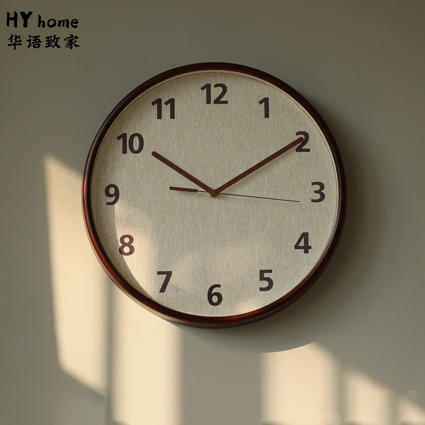 Nordic creative retro pure solid wood silent living room wall clock modern simple and fashionable linen flannel surface clock at
Nordic creative retro pure solid wood silent living room wall clock modern simple and fashionable linen flannel surface clock at