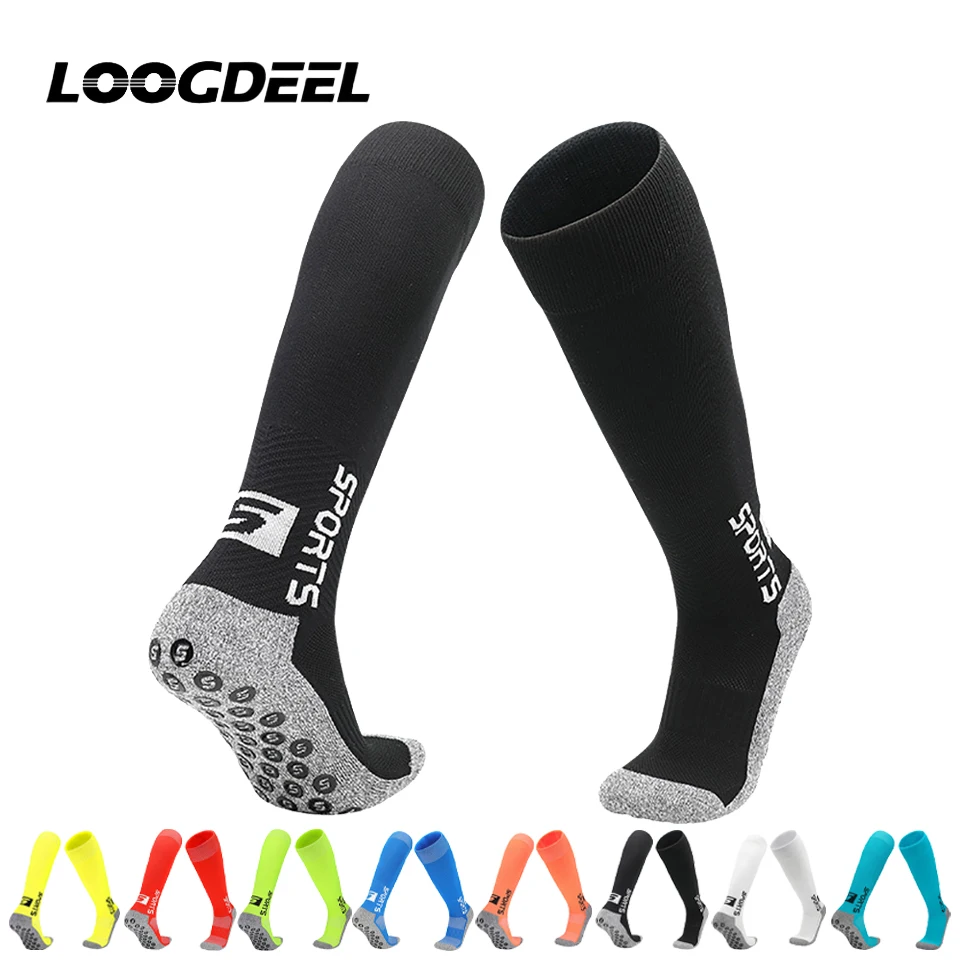 Футбольные носки Loogdeel, профессиональные дышащие противоскользящие тренировочные носки с длинными трубчатыми вставками для взрослых и детей, спортивные носки с клеевыми точками
Футбольные носки Loogdeel, профессиональные дышащие противоскользящие тренировочные носки с длинными трубчатыми вставками для взрослых и детей, спортивные носки с клеевыми точками