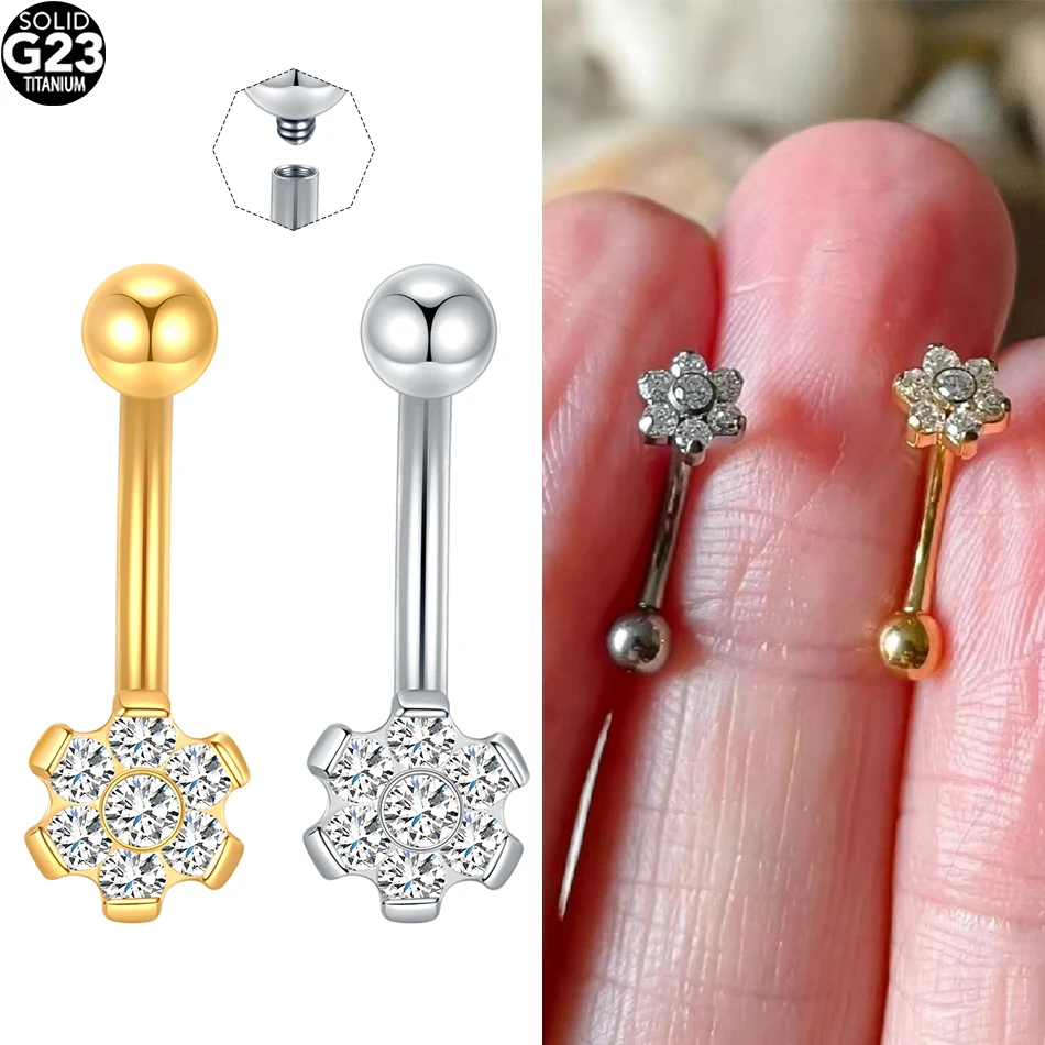 1/5Pcs 16G 8mm Floral Rook Earring Titanium Curved Barbell Eyebrow Ring Piercing Flower Vertical Labret Stud Rook Jewelry Women
1/5Pcs 16G 8mm Floral Rook Earring Titanium Curved Barbell Eyebrow Ring Piercing Flower Vertical Labret Stud Rook Jewelry Women