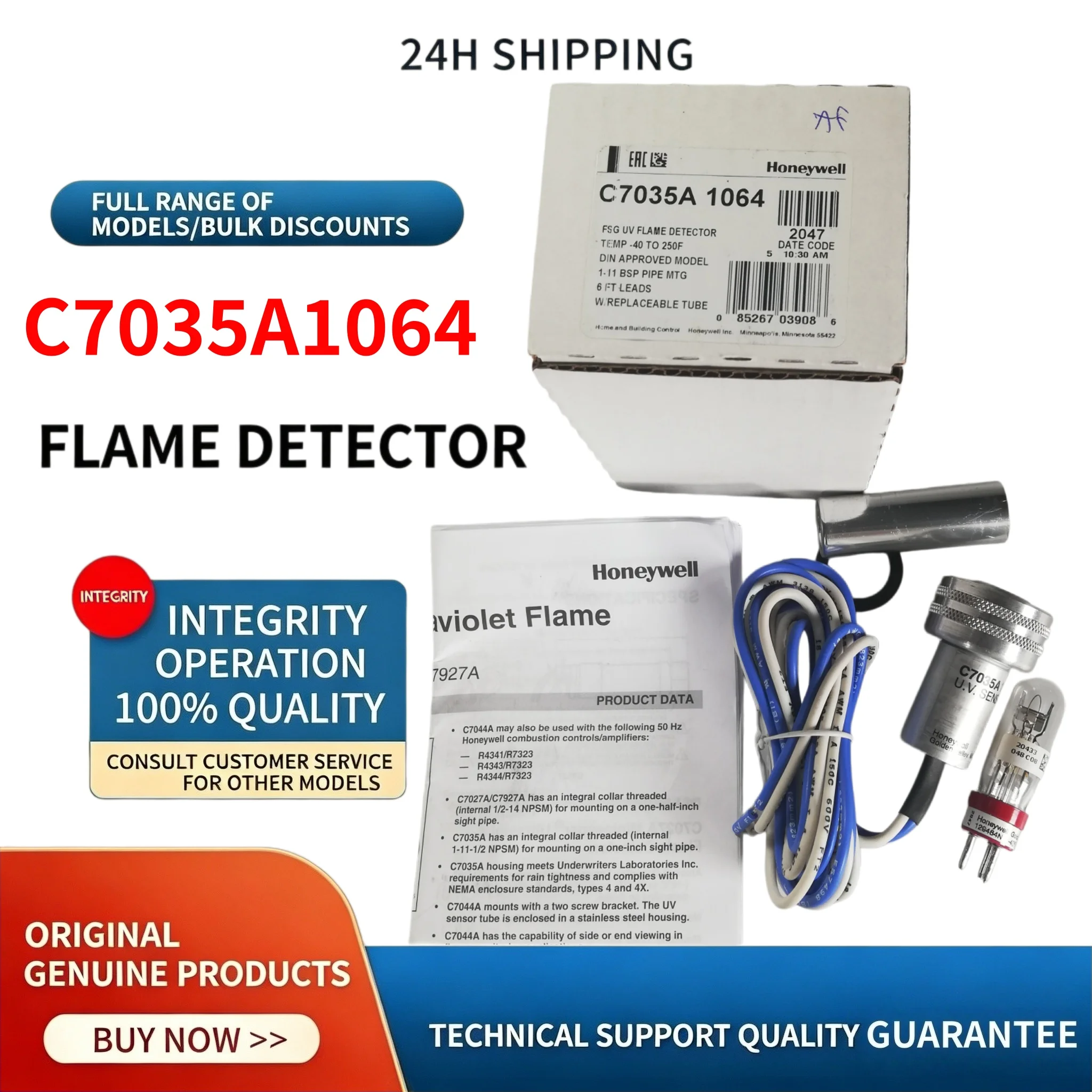 C7035A1064 UV Flame Detector Module High Sensitivity Burner Flame Detection Spare Parts, 24h Fast Shipping
C7035A1064 UV Flame Detector Module High Sensitivity Burner Flame Detection Spare Parts, 24h Fast Shipping