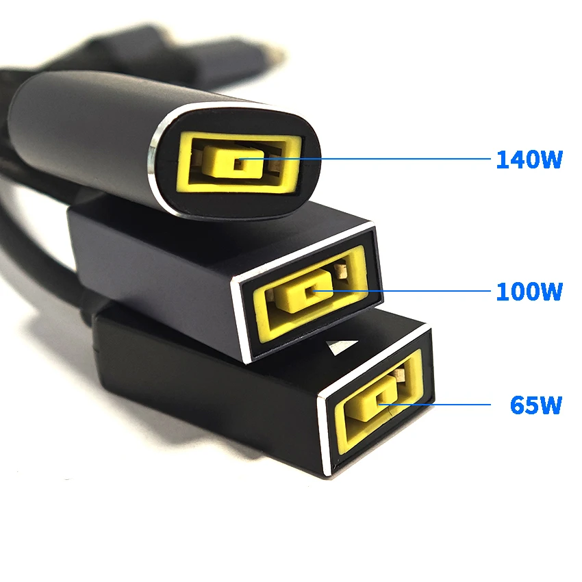 65W 100W 140W USB Type C Male PD Charging Cable for Lenovo Laptop Charger Dc Square Plug Female to Type C PD Adapter Converter
65W 100W 140W USB Type C Male PD Charging Cable for Lenovo Laptop Charger Dc Square Plug Female to Type C PD Adapter Converter