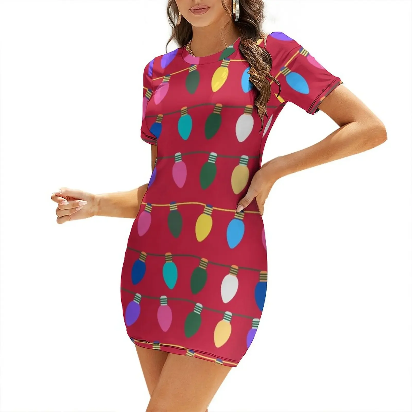 Holiday Lights - pattern Short-Sleeved Dress woman dress women's dresses luxury dresses summer woman 2026
Holiday Lights - pattern Short-Sleeved Dress woman dress women's dresses luxury dresses summer woman 2026