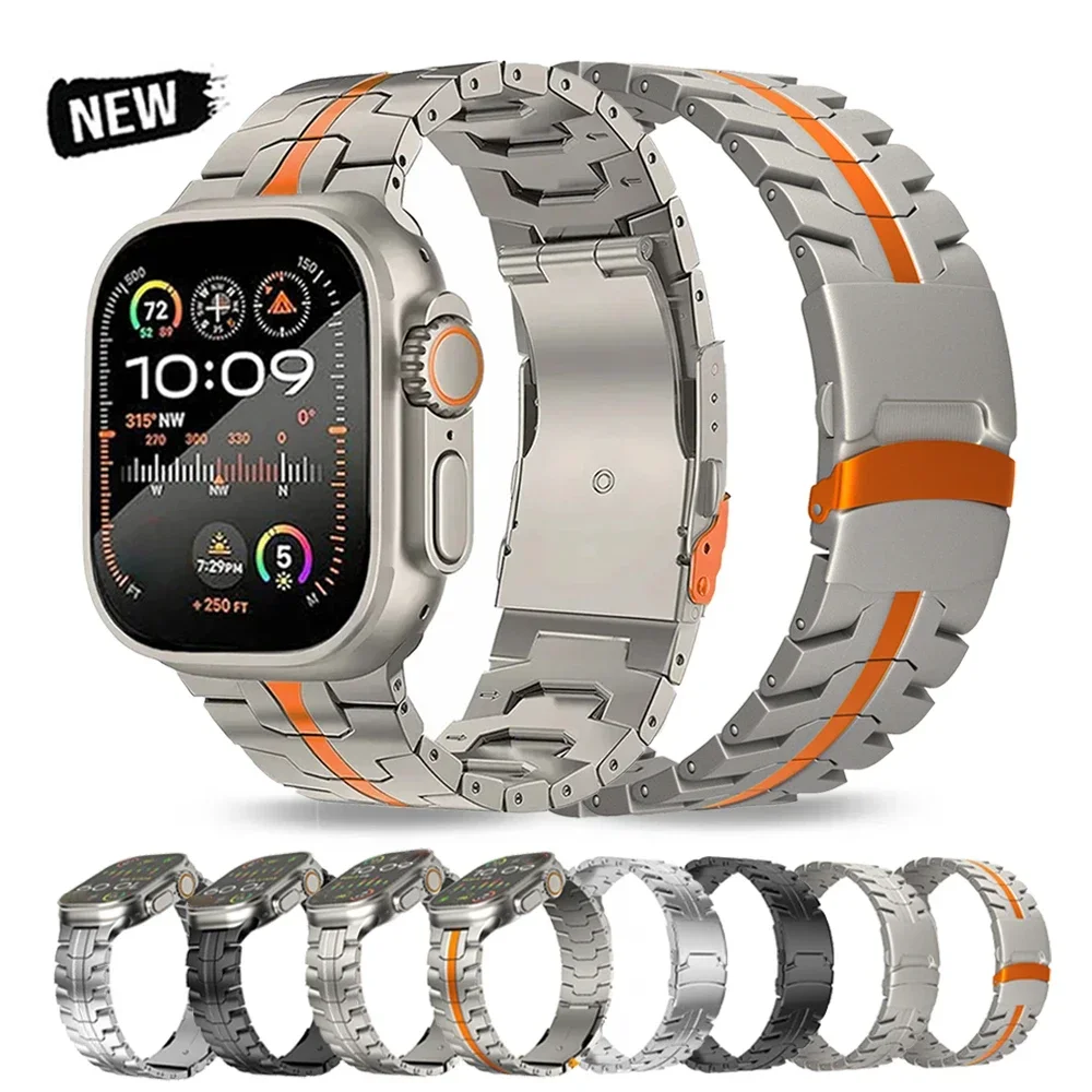 Ремешок титановый для Apple Watch 10 46 мм Ultra 2 49 мм Series 9 45 мм 44 мм, роскошный металлический браслет для iWatch 8 7 6 5 4 SE, браслет
Ремешок титановый для Apple Watch 10 46 мм Ultra 2 49 мм Series 9 45 мм 44 мм, роскошный металлический браслет для iWatch 8 7 6 5 4 SE, браслет
