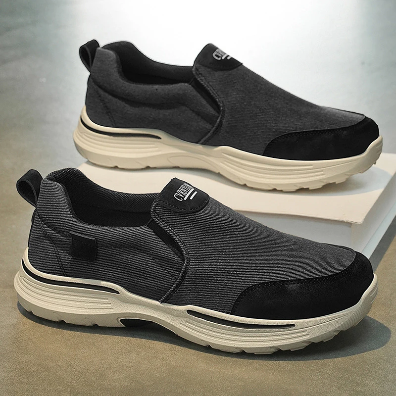 Men Summer Breathable Lightweight Canvas Walking Shoes Cushioned Thick Sole Casual Sneakers Outdoor Non Leather Durable
Men Summer Breathable Lightweight Canvas Walking Shoes Cushioned Thick Sole Casual Sneakers Outdoor Non Leather Durable
