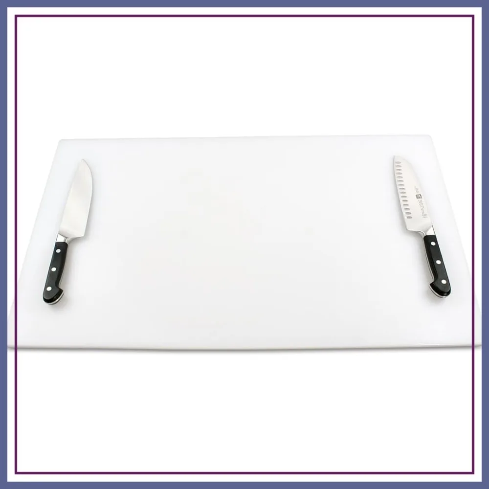Big 30x18 Commercial Cutting Board, 3/4" Thick, NSF, 13 lbs, White
Big 30x18 Commercial Cutting Board, 3/4" Thick, NSF, 13 lbs, White
