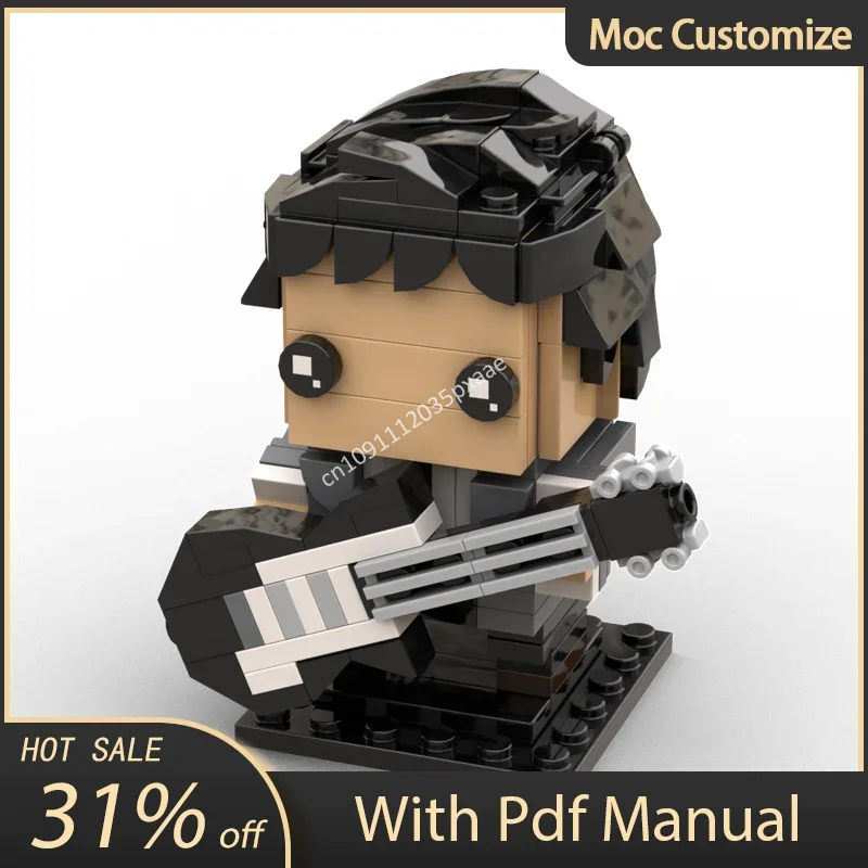 183 шт. Moc индивидуальный набор строительных блоков Guitarrist Brickheadz DIY креативная сборка кирпичей игрушка подарок на день рождения
183 шт. Moc индивидуальный набор строительных блоков Guitarrist Brickheadz DIY креативная сборка кирпичей игрушка подарок на день рождения