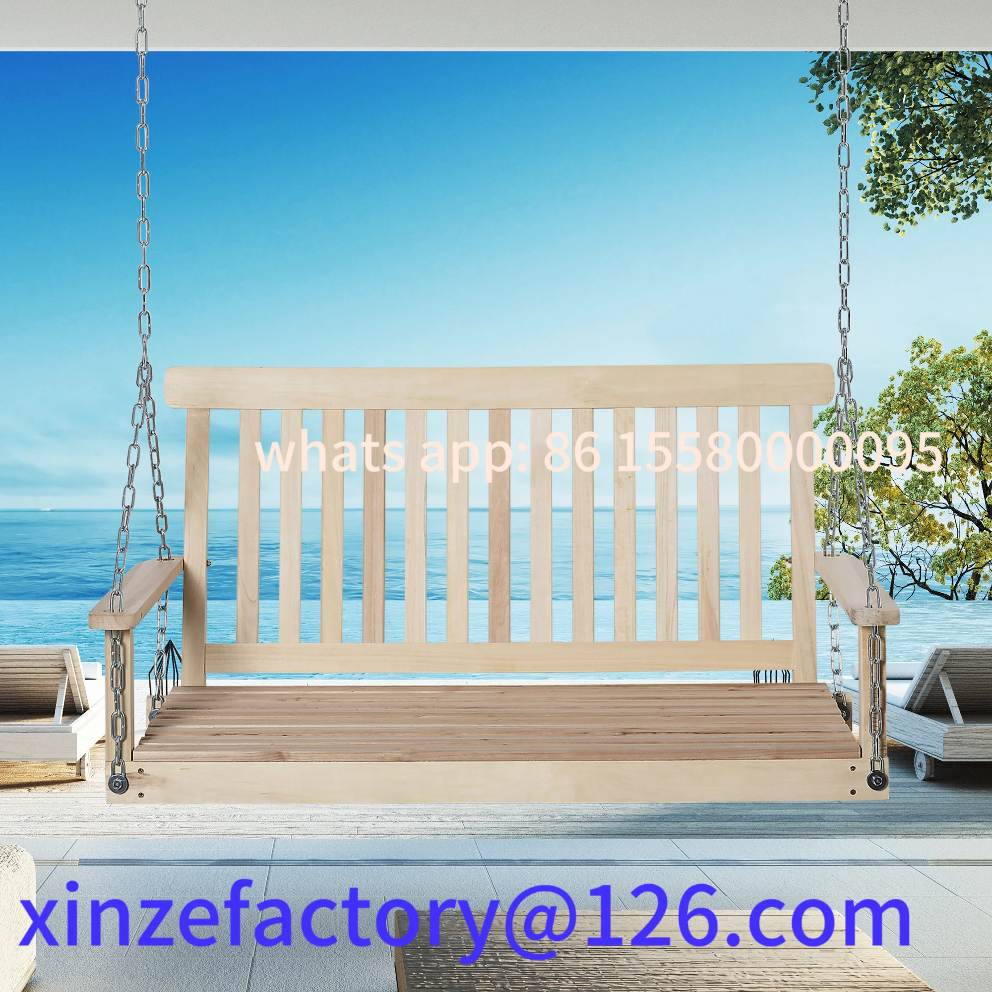 Customizable Outsunny Outdoor Wooden Swing Bench 2-Seater Porch Swing Chair Hanging Hammock Garden Furniture
Customizable Outsunny Outdoor Wooden Swing Bench 2-Seater Porch Swing Chair Hanging Hammock Garden Furniture