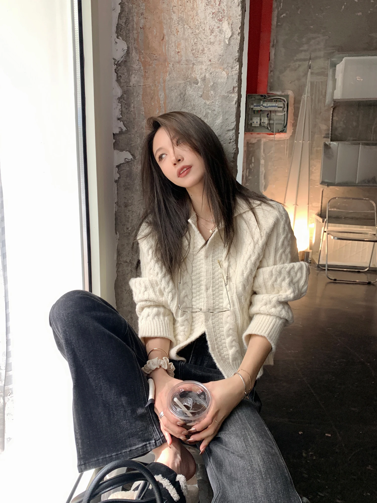 Lazy Sle Women's Knitted Sweater V-Ne Open Cardigan Long Sve Loose Fit Regular Length Autumn Winter Faion Pure Color
Lazy Sle Women's Knitted Sweater V-Ne Open Cardigan Long Sve Loose Fit Regular Length Autumn Winter Faion Pure Color