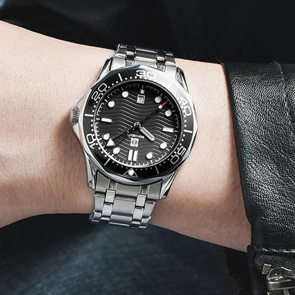 Men Diving Watches Luxury Watch Men Wristwatch Install Quartz Movement Stainless Steel Strap Diving Men Wristwatch
Men Diving Watches Luxury Watch Men Wristwatch Install Quartz Movement Stainless Steel Strap Diving Men Wristwatch