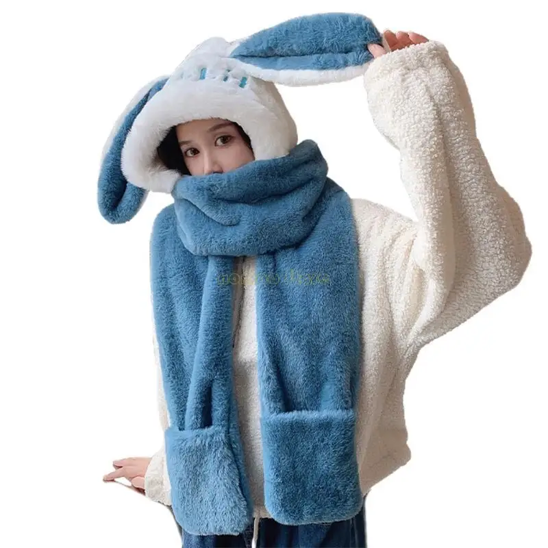 31BF Утепленные утепленные шапки с шарфами-кроликами и карманными перчатками Цельная шапка
31BF Утепленные утепленные шапки с шарфами-кроликами и карманными перчатками Цельная шапка