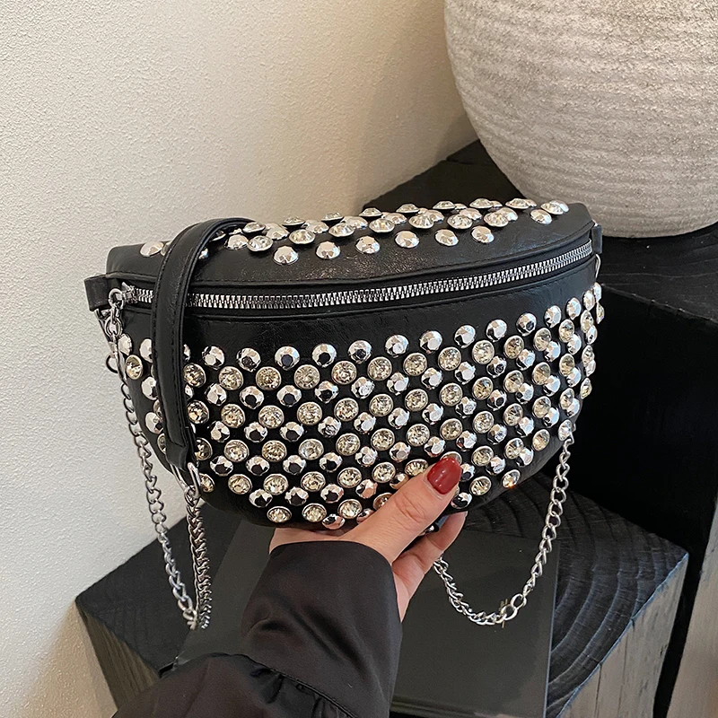 Brand Fanny Pack Diamond Studded Women's Belt Bag Versatile Chest Bag Luxury Waist Bag Designer Crossbody Bags Fashion Purse
Brand Fanny Pack Diamond Studded Women's Belt Bag Versatile Chest Bag Luxury Waist Bag Designer Crossbody Bags Fashion Purse