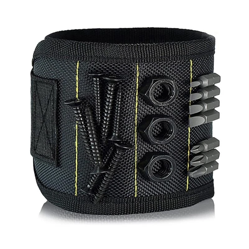 652F Wristband With Strong Magnets Holds Screws Drill Bit Wrist Support Gadget Electrician Tool Holders Belts
652F Wristband With Strong Magnets Holds Screws Drill Bit Wrist Support Gadget Electrician Tool Holders Belts
