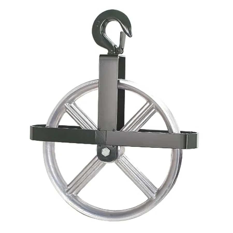 POPMOON Scaffold Hoist Pulley 12" Scaffolding Wheels Aluminum Pulley Wheel 1000lbs Ladder Hooks Pulleys for Lifting with Rope
POPMOON Scaffold Hoist Pulley 12" Scaffolding Wheels Aluminum Pulley Wheel 1000lbs Ladder Hooks Pulleys for Lifting with Rope