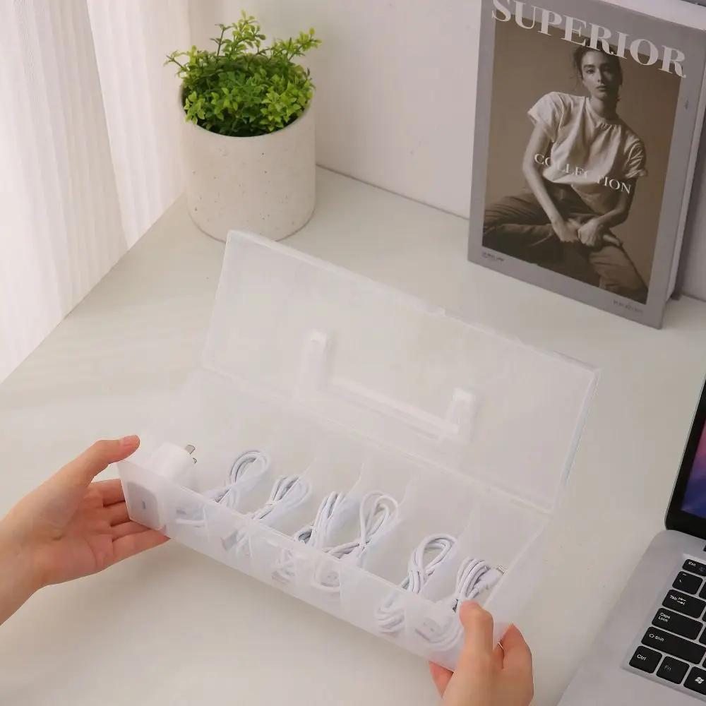 Dustproof Data Cable Storage Box Data Line Storage Flip Cover Desktop Organizer Plastic Transparent Cable Container Stationery
Dustproof Data Cable Storage Box Data Line Storage Flip Cover Desktop Organizer Plastic Transparent Cable Container Stationery