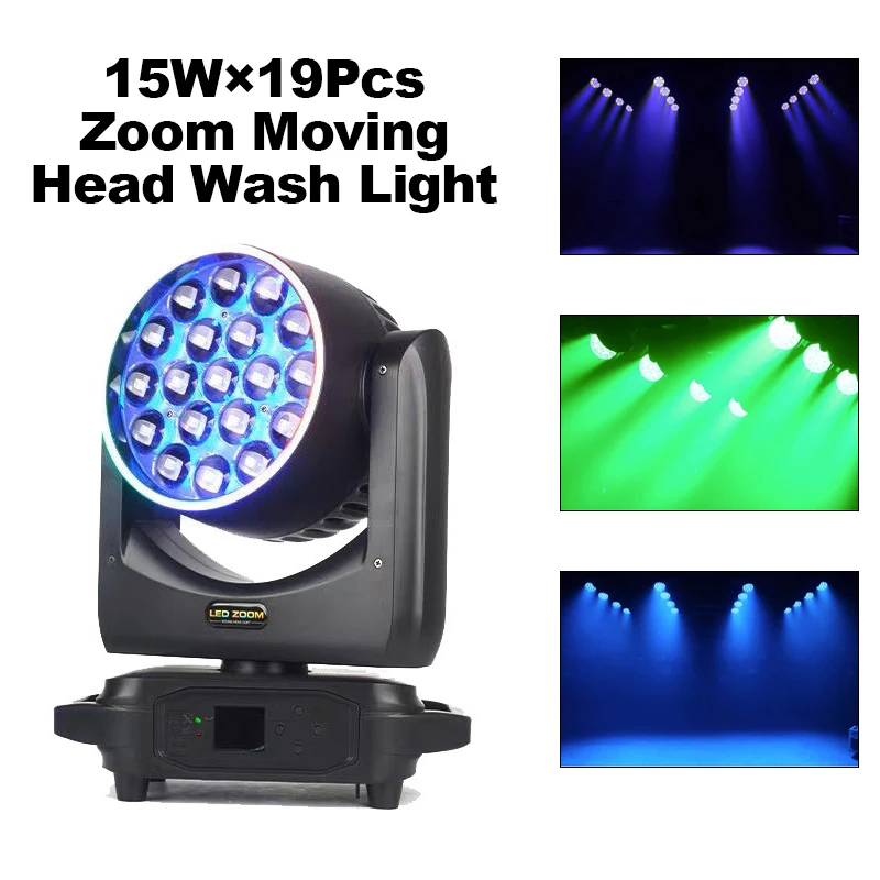 LED 19x15W RGBW Beam Wash Zoom Moving Head Light DMX512 Professional DJ Bar Stage Lights for Disco Party Club Theater Conce
LED 19x15W RGBW Beam Wash Zoom Moving Head Light DMX512 Professional DJ Bar Stage Lights for Disco Party Club Theater Conce