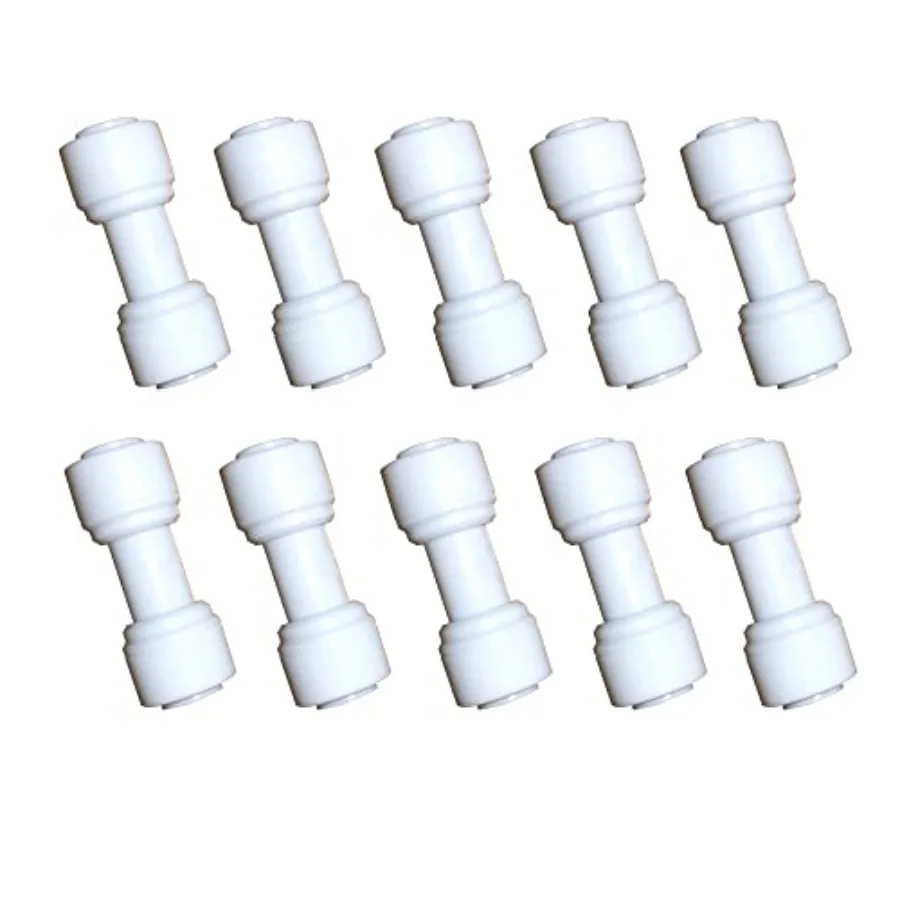 1/4 inch O.D. Tube Straight Union Quick Connect fittings RO Water Filters set of 10.
1/4 inch O.D. Tube Straight Union Quick Connect fittings RO Water Filters set of 10.