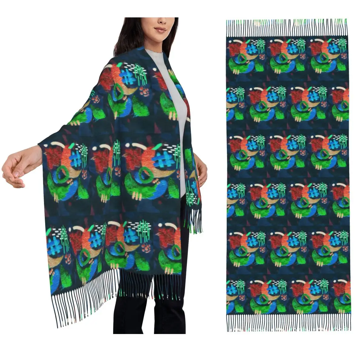 Шарф с абстрактной вышивкой, шарфы с кисточками для женщин, мягкие теплые шали и накидки, длинная осенне-зимняя шаль
Шарф с абстрактной вышивкой, шарфы с кисточками для женщин, мягкие теплые шали и накидки, длинная осенне-зимняя шаль