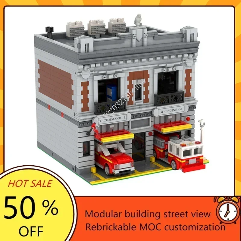 3061PCS New York Firehouse Modular MOC Creative street view Model Custom Puzzle Architecture DIY Assembly Model Toys Gifts
3061PCS New York Firehouse Modular MOC Creative street view Model Custom Puzzle Architecture DIY Assembly Model Toys Gifts