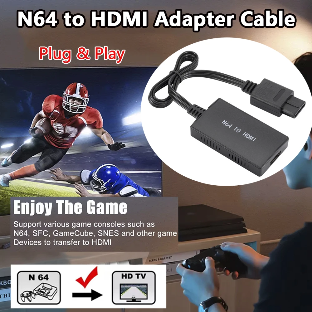 High-Quality N64 to HDMI Converter - Relive Your Favorite Nintendo Classics with Crisp 1080P Output
High-Quality N64 to HDMI Converter - Relive Your Favorite Nintendo Classics with Crisp 1080P Output