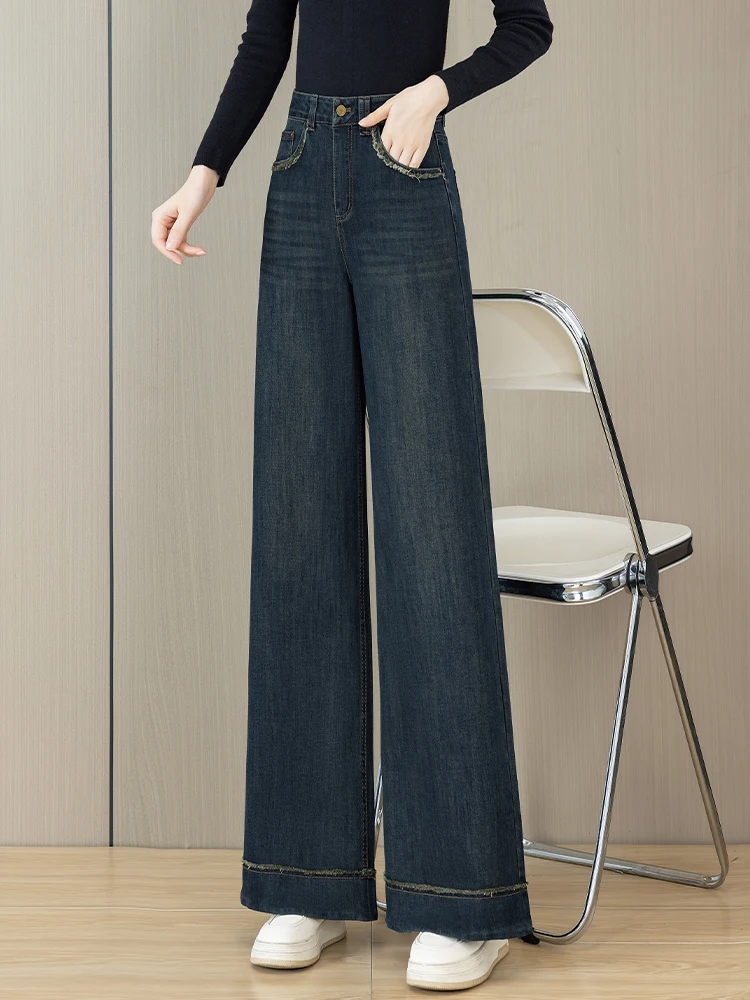 High Waist Fleece Lined Wide Leg Jeans Women's Loose Fit Slimming Straight Cut Trousers Retro Style Spring Autumn Winter New ...
High Waist Fleece Lined Wide Leg Jeans Women's Loose Fit Slimming Straight Cut Trousers Retro Style Spring Autumn Winter New ...