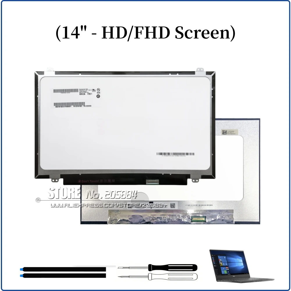 Для ноутбуков Dell Latitude 5450, 5455, 5480/5488, 5490, 5491, 5495: ЖК-экран 14 дюймов
Для ноутбуков Dell Latitude 5450, 5455, 5480/5488, 5490, 5491, 5495: ЖК-экран 14 дюймов