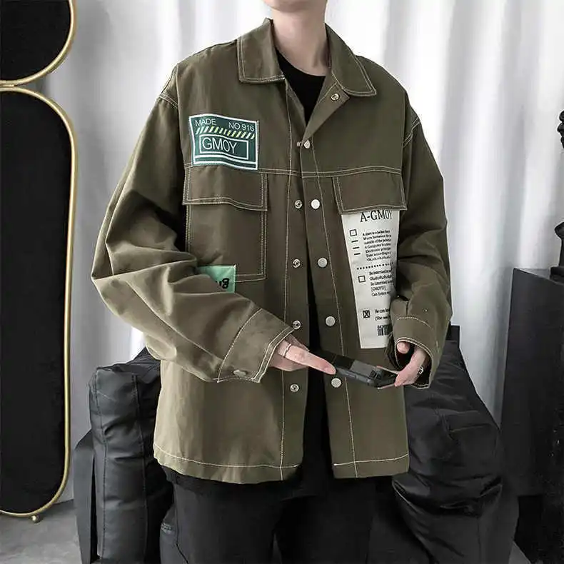 Spring Autumn Coat Men's Korean Edition Trendy Ins Trendy Brand Middle School Students' Versatile Casual Work Clothes Shirt Coat
Spring Autumn Coat Men's Korean Edition Trendy Ins Trendy Brand Middle School Students' Versatile Casual Work Clothes Shirt Coat