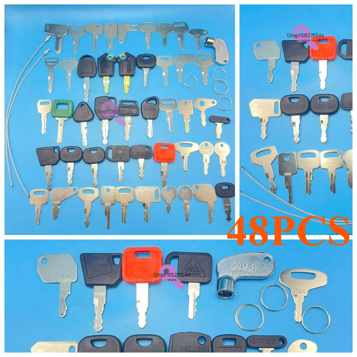 48pcs Construction Machinery Ignition Replacement Ignition Key Set for 459A D250 1466 455 83353 430 2495 D300 777 5P8500 S450
48pcs Construction Machinery Ignition Replacement Ignition Key Set for 459A D250 1466 455 83353 430 2495 D300 777 5P8500 S450