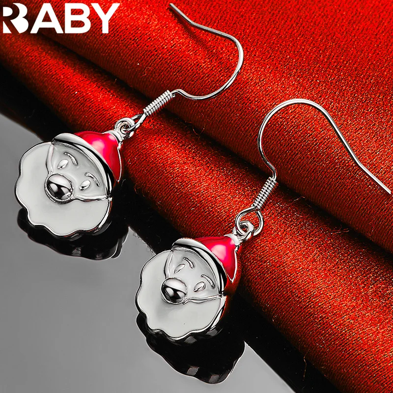 URBABY 925 Sterling Silver Santa Claus Drop Earrings For Women Wedding Engagement Fashion Party Jewelry Girl Cute Accessories 
URBABY 925 Sterling Silver Santa Claus Drop Earrings For Women Wedding Engagement Fashion Party Jewelry Girl Cute Accessories
