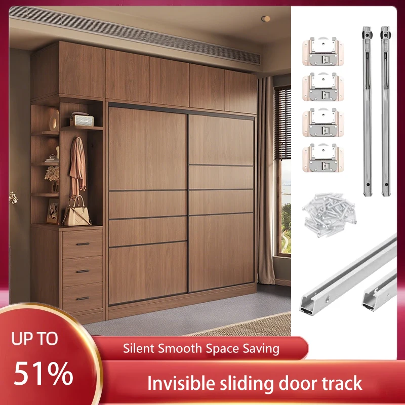 External Mounted TV Cabinet Sliding Door Track Wardrobe Sliding Door Slide Rail Guide Rail Wheel Damping Buffer Hardware
External Mounted TV Cabinet Sliding Door Track Wardrobe Sliding Door Slide Rail Guide Rail Wheel Damping Buffer Hardware