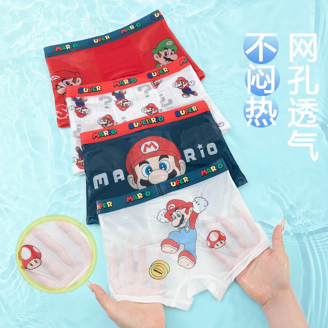 4PCS Super Mario Underwear Boys Undepants Breathable Underwear kids Four Corner briefs Children Gift
4PCS Super Mario Underwear Boys Undepants Breathable Underwear kids Four Corner briefs Children Gift