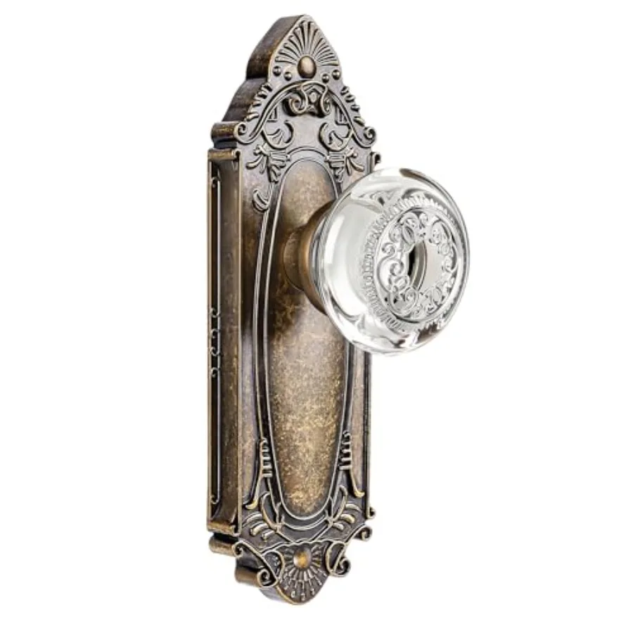 Luxury Glass and Crystal Door Knob with Dummy Handle and Diamond Cut Plate - for BedroomBathroom Hallway and Closet Interior Do
Luxury Glass and Crystal Door Knob with Dummy Handle and Diamond Cut Plate - for BedroomBathroom Hallway and Closet Interior Do