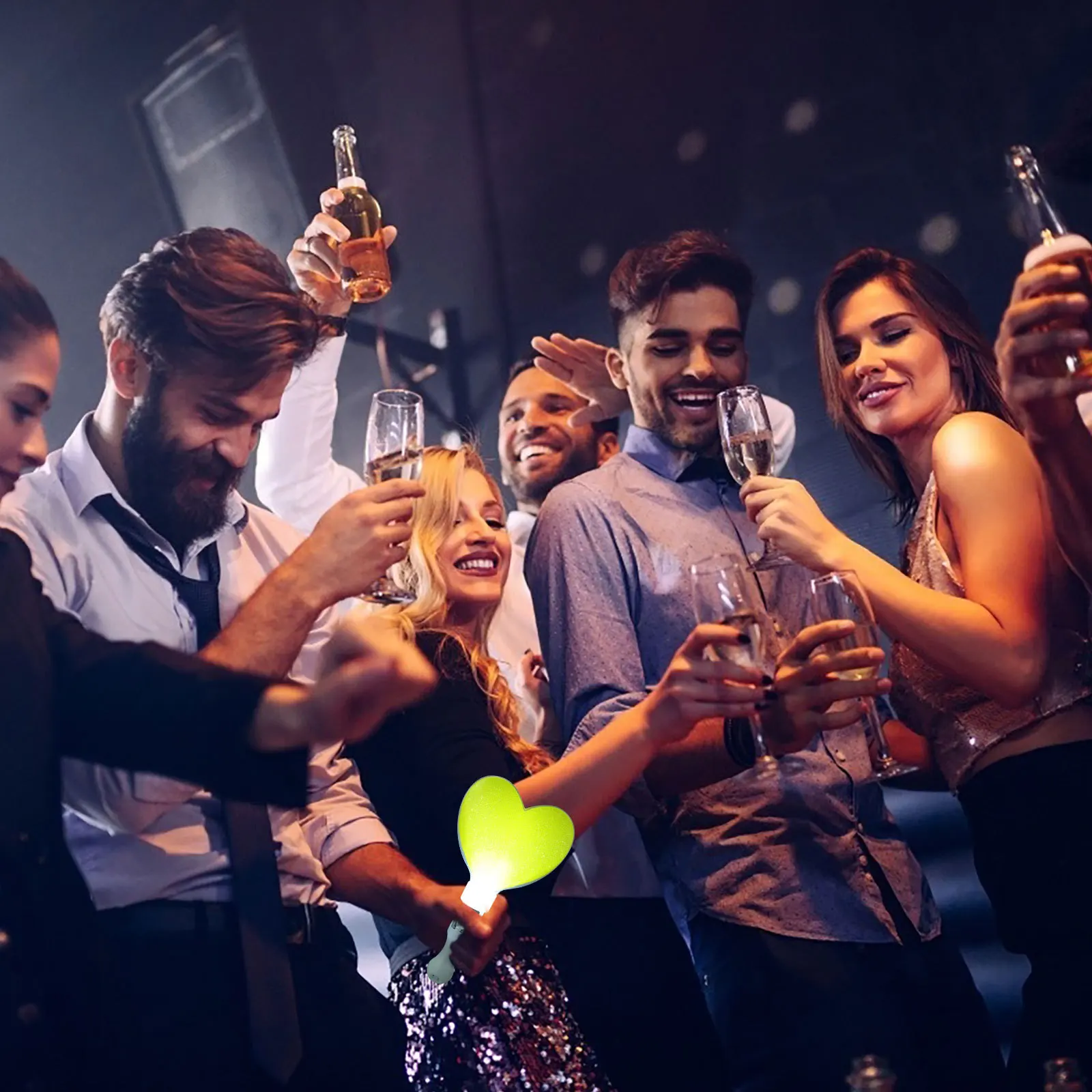 4Pcs Heart Shaped Light Stick Strong Pe Material No Scratch Surface for Party Concert Reusable Glow Stick Fan Cheering Tool
4Pcs Heart Shaped Light Stick Strong Pe Material No Scratch Surface for Party Concert Reusable Glow Stick Fan Cheering Tool