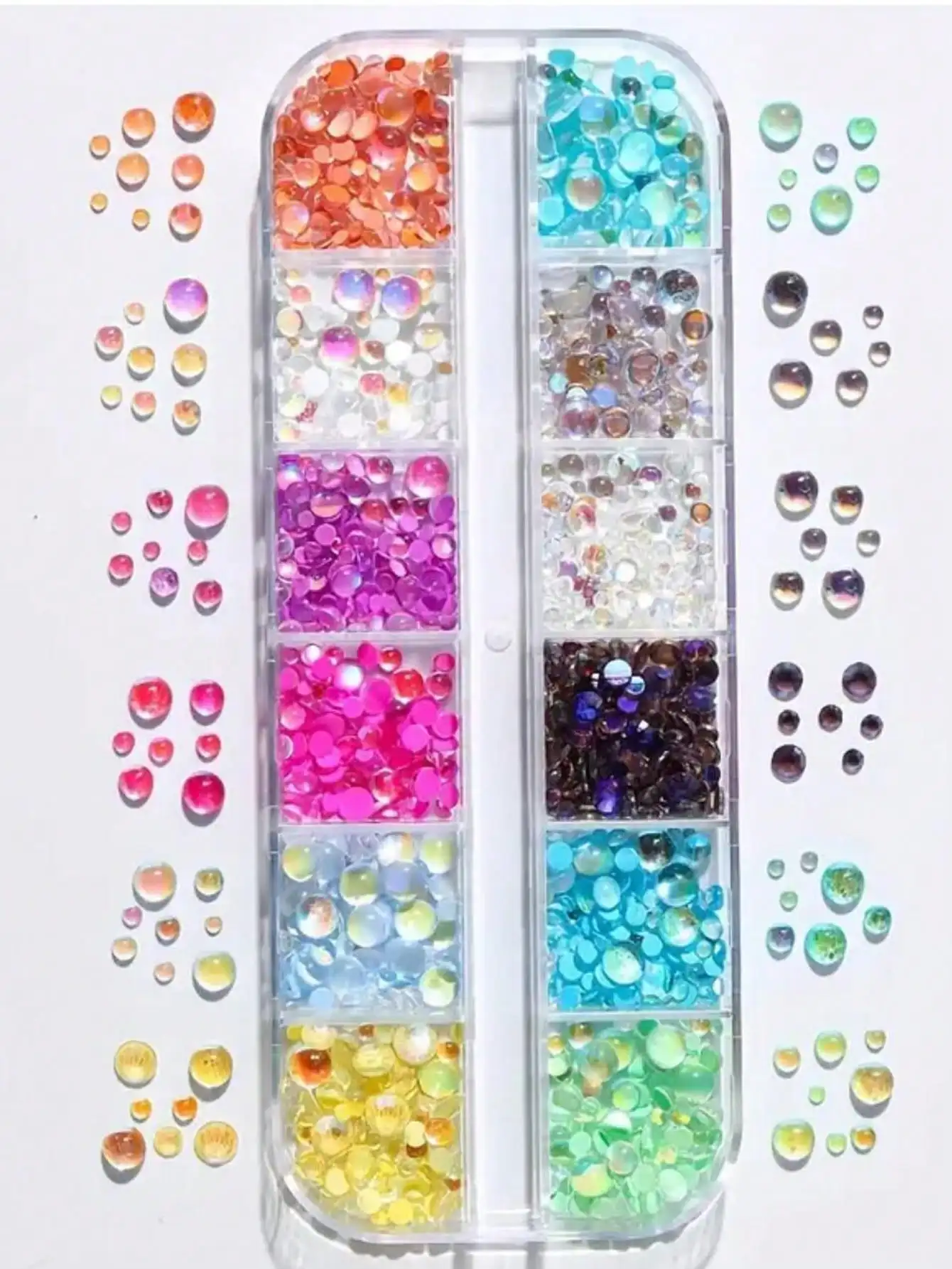 Multicolor Mermaid Bubble Beads, 6/12 Grid, Macaron Color Flat Pearl, Iridescent Decorative Nail Pearls, Unscented Nail Art Supplies, Nail Jewelry, Nail Gems Nails
Multicolor Mermaid Bubble Beads, 6/12 Grid, Macaron Color Flat Pearl, Iridescent Decorative Nail Pearls, Unscented Nail Art Supplies, Nail Jewelry, Nail Gems Nails
