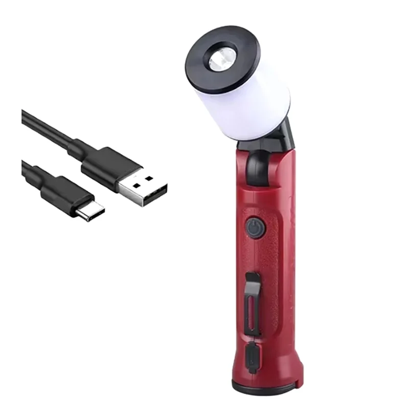 AB47-180° Folding Flashlight Work Light USB Rechargeable Portable Camping Emergency Repair Spotlight With Hanging Hook
AB47-180° Folding Flashlight Work Light USB Rechargeable Portable Camping Emergency Repair Spotlight With Hanging Hook