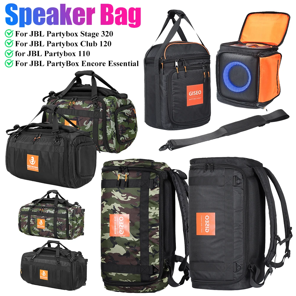 Speaker Bag Travel Case Shockproof Portable Speaker Carry Bag Backpack for jbl PartyBox Encore Essential/Stage 320/Club 120/110
Speaker Bag Travel Case Shockproof Portable Speaker Carry Bag Backpack for jbl PartyBox Encore Essential/Stage 320/Club 120/110