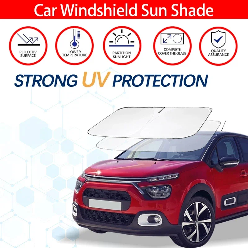 Windshield Sun Shade For Citroen C3 Sunshade Sun Visor Protector Foldable Blocks UV Rays Keep Your Car Cooler
Windshield Sun Shade For Citroen C3 Sunshade Sun Visor Protector Foldable Blocks UV Rays Keep Your Car Cooler