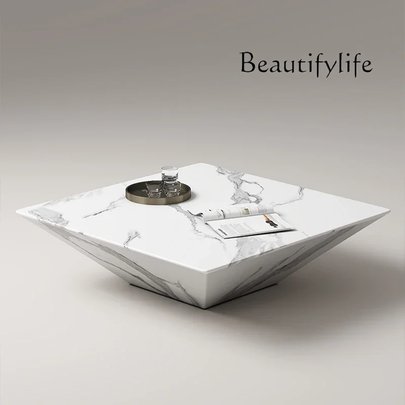 Marble coffee table new Italian minimalist designer creative simple size apartment living room square
Marble coffee table new Italian minimalist designer creative simple size apartment living room square