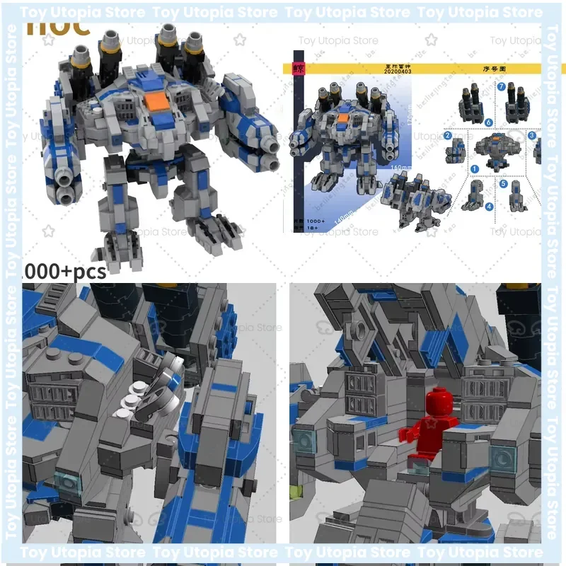 StarCraft MOC Thor DIY Model Kit for Manned Building Blocks Set of 1000 Pieces Action Figures Toy Gift Collection Hobby
StarCraft MOC Thor DIY Model Kit for Manned Building Blocks Set of 1000 Pieces Action Figures Toy Gift Collection Hobby