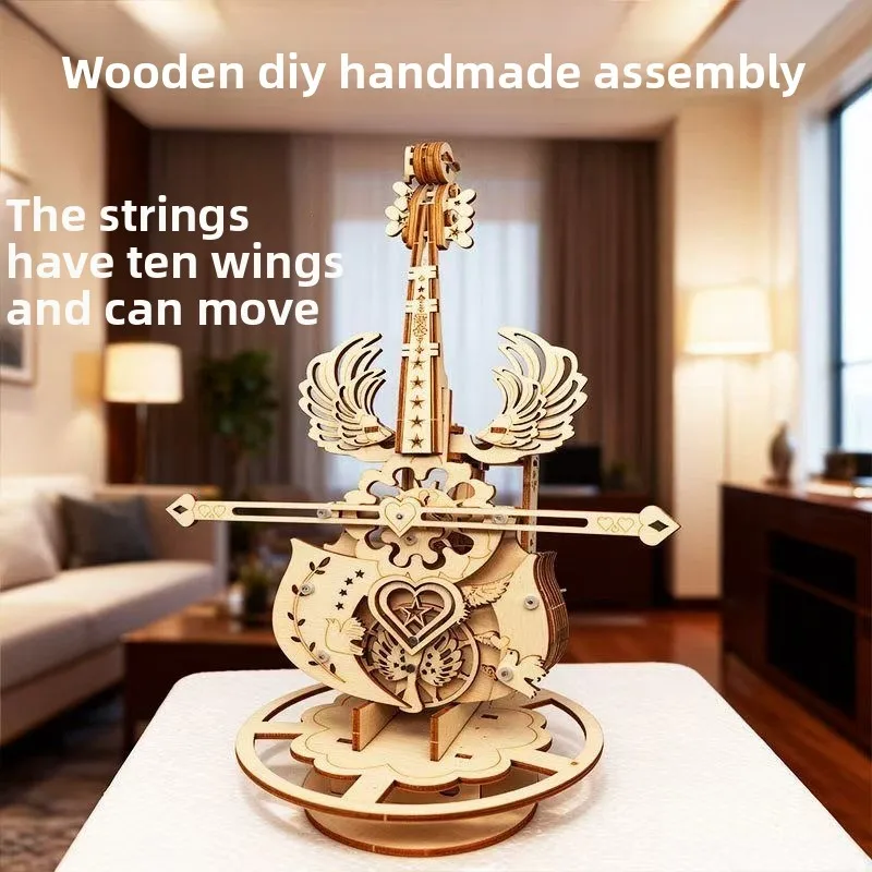 Angel Wings Cello Octopation Box Wooden Assembly DIY Model Puzzle Adult Birthday Gift for Girls building blocks for kids
Angel Wings Cello Octopation Box Wooden Assembly DIY Model Puzzle Adult Birthday Gift for Girls building blocks for kids