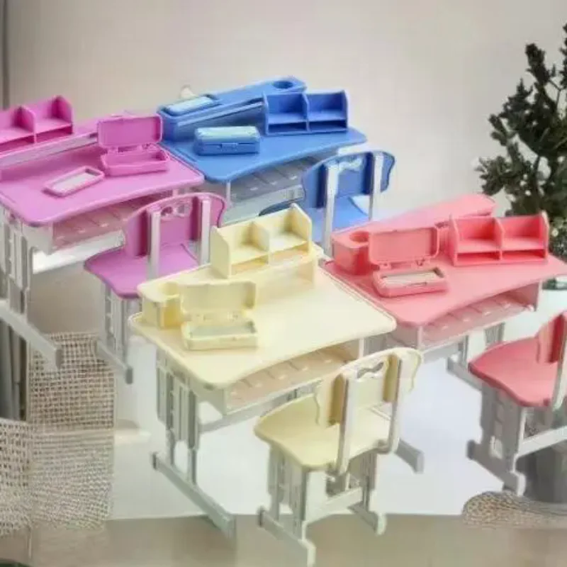 1/12 Scale Miniature School Desk And Chair Set for Dollhouse Micro Scene Display Props Collectible Furniture for Dollhouses
1/12 Scale Miniature School Desk And Chair Set for Dollhouse Micro Scene Display Props Collectible Furniture for Dollhouses