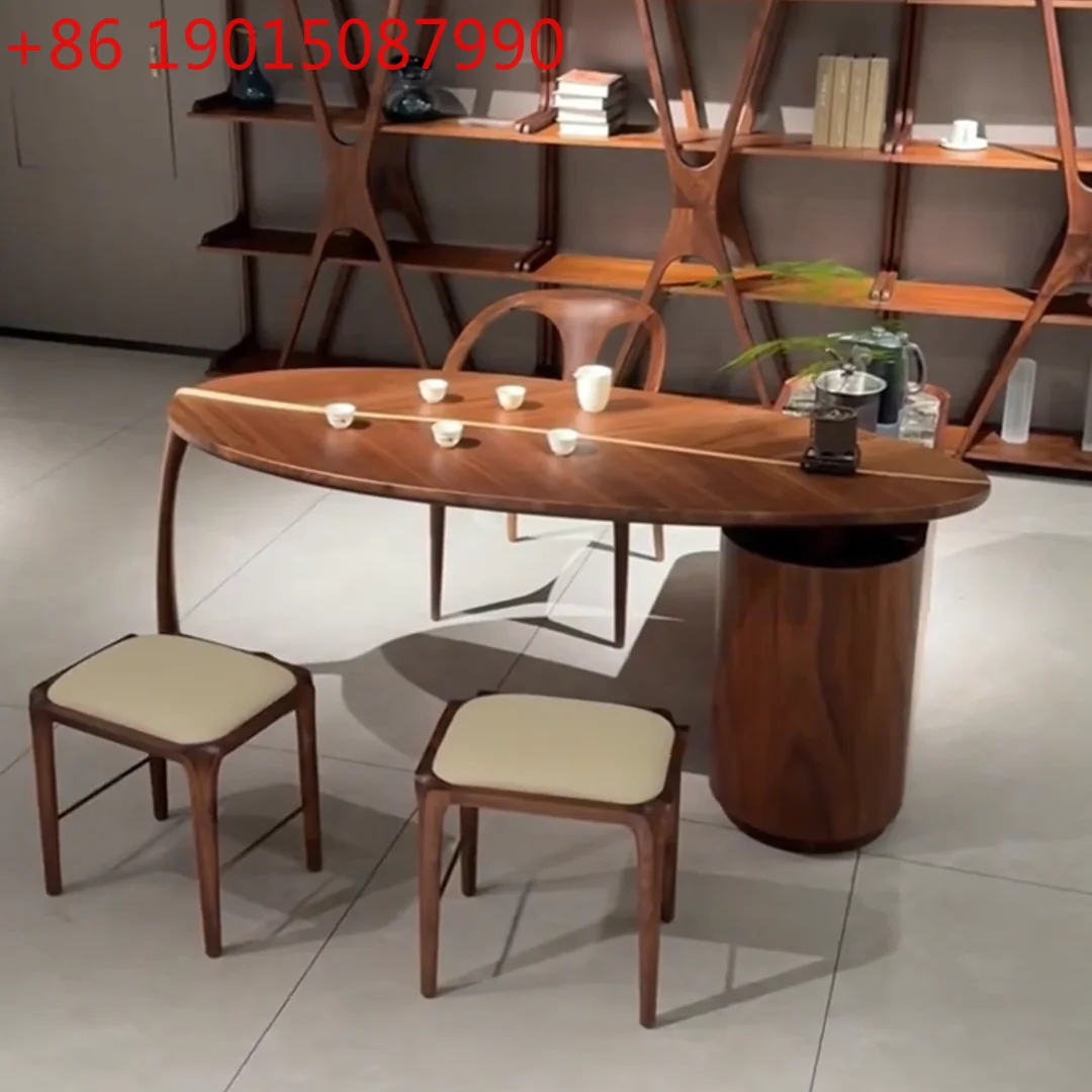 New special-shaped solid wood tea table and chair combination custom tea brewing table
New special-shaped solid wood tea table and chair combination custom tea brewing table