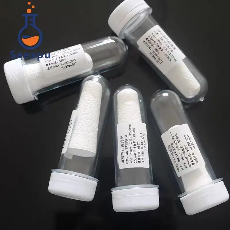 3 # 28 * 70mm high-purity quartz fiber filter cartridge for heavy metal pollution source dust sampling environmental monitoring
3 # 28 * 70mm high-purity quartz fiber filter cartridge for heavy metal pollution source dust sampling environmental monitoring